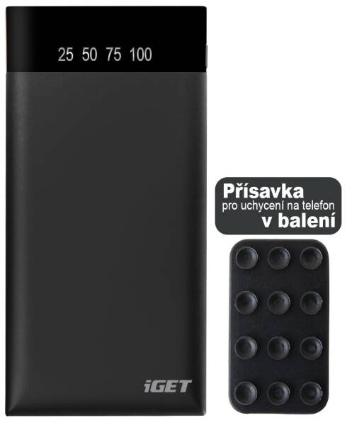 Powerbanka iGET POWER B 10000mAh černá

