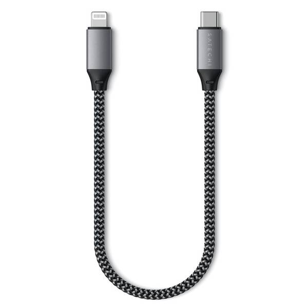 Kabel Satechi USB-C/Lightning 25cm šedý

