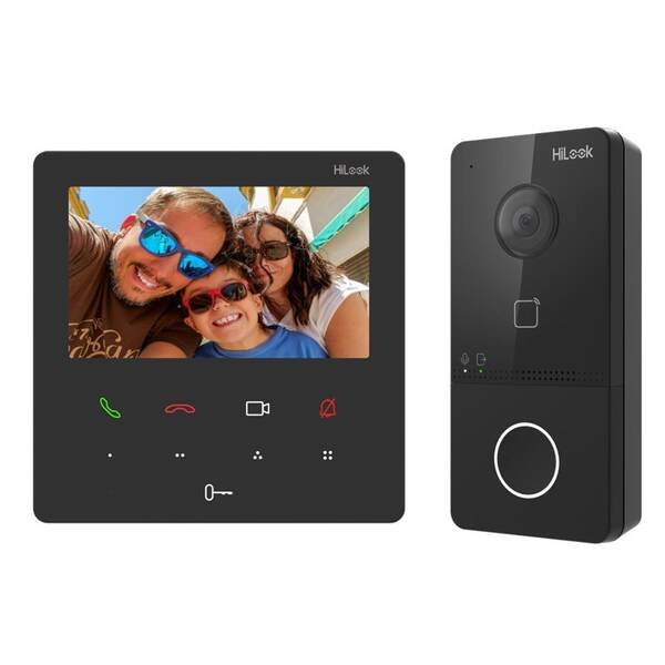 Dveřní videotelefon HiLook VI-K46P černý

