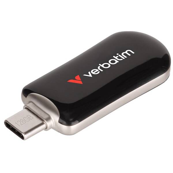 USB Flash Verbatim Plectra 128GB černá barva
