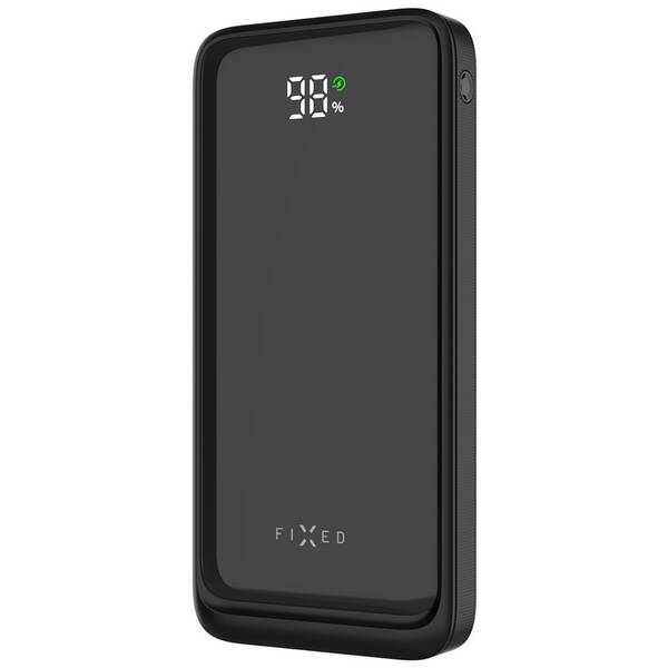 Powerbanka FIXED Zen2 10 s LCD displejem, PD 20W, 10000 mAh černá

