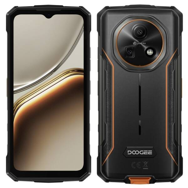 Mobilní telefon Doogee Fire 7 4 GB / 256 GB černý/oranžový

