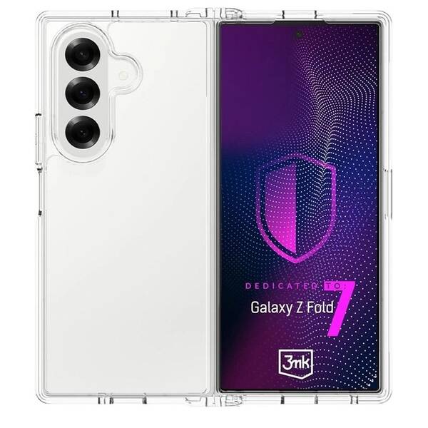 Kryt na mobil 3mk Armor Case na Samsung Galaxy Z Fold7 průhledný

