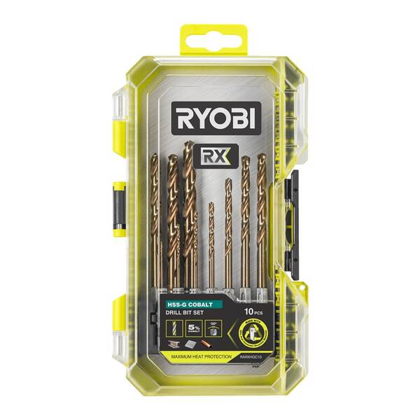 Sada vrtáků Ryobi RARXHGC10 (10 ks) 

