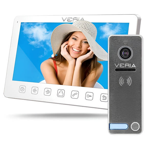 Dveřní videotelefon VERIA set videotelefonu VERIA 7070B + VERIA 230 bílý


