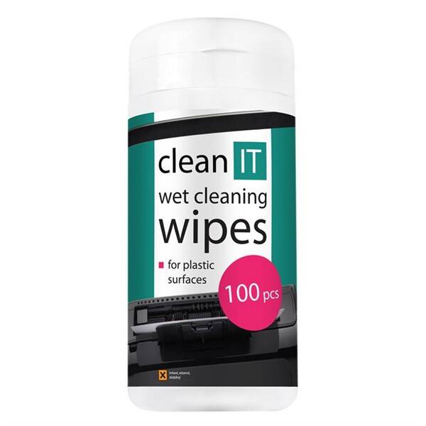 Čisticí sada Clean IT mokré na plasty, 100ks 

