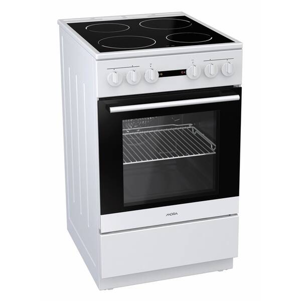 Sklokeramický sporák Mora C 110 BW bílý

