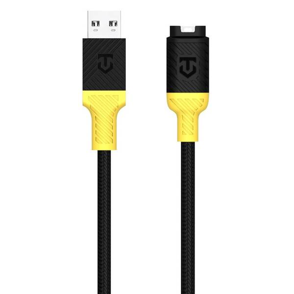 Nabíjecí kabel Tactical Recce 3:20 pro Garmin USB-A černý/žlutý

