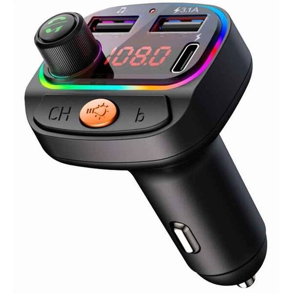 FM Transmitter Swissten RGB černé

