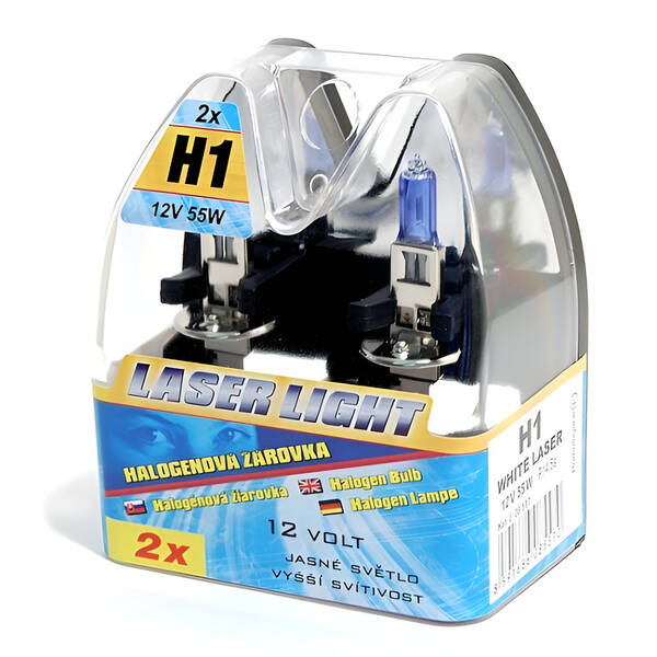 Autožárovka Compass 12 V H1 55W WHITE LASER (2 ks) 

