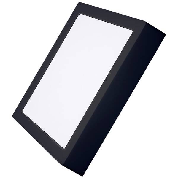Stropní svítidlo Solight CCT, přisazené, 24 W, 900 lm, čtvercové černé


