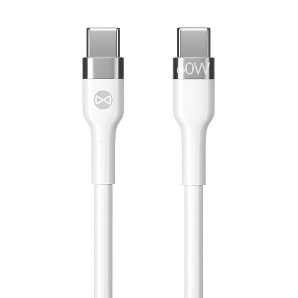 Kabel Forever Flexible USB-C/USB-C, 60W, 1m bílý


