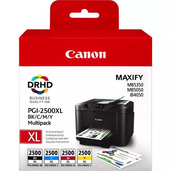 Inkoustová náplň Canon PGI2500XL, 2500/1295 stran, vícebarevná

