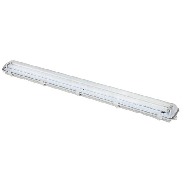Stropní svítidlo Solight prachotěsné, G13, 2x 150cm LED trubice, IP65, 160cm šedé

