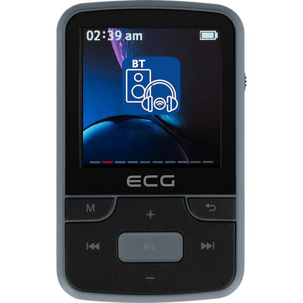 MP3 přehrávač ECG B.TONE 5710 BT 32GB černý/šedý


