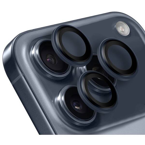 Ochranné sklo čočky fotoaparátu Obal:Me na Apple iPhone 17 Pro/17 Pro Max tmavě modré

