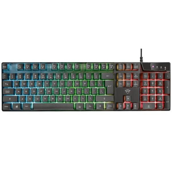 Klávesnice Trust GXT 835 Azor Illuminated CZ/SK černá

