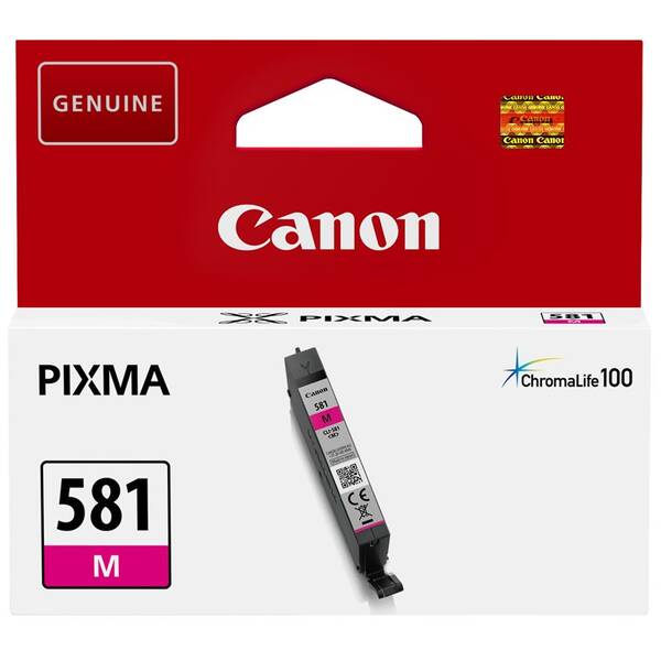 Inkoustová náplň Canon CLI-581 M, 237 stran purpurová

