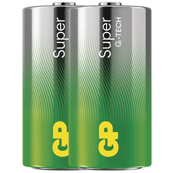Baterie alkalická GP Super C (LR14), 2 ks 

