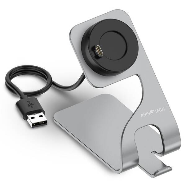 Nabíjecí stojánek RhinoTech pro Garmin hodinky šedý

