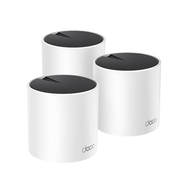 Komplexní Wi-Fi systém TP-Link Deco X55, WiFi6 AX3000 Ai-Driven (3 ks) bílý

