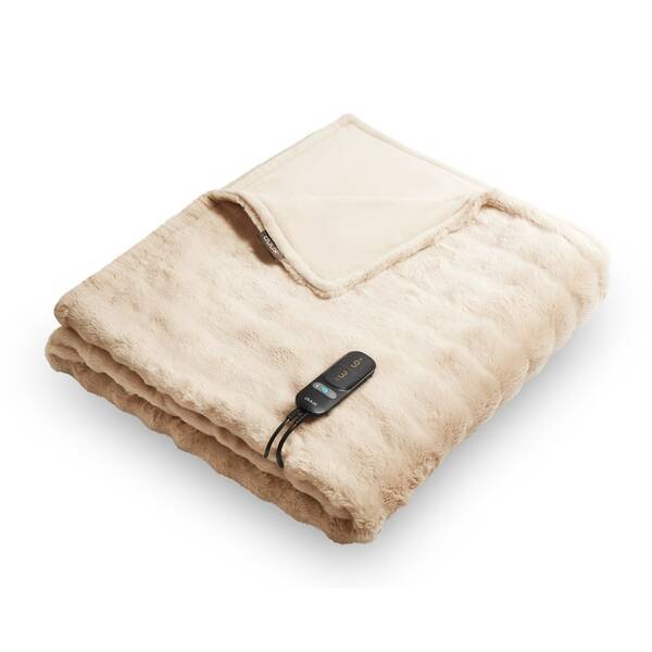 Vyhřívací deka Duux DXOB11 Yentl Cuddle 200 x 200 cm béžová

