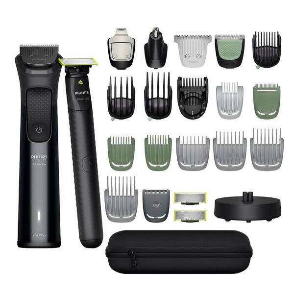 Zastřihovač multifunkční Philips MG9690/30 + Philips OneBlade na tvář černý

