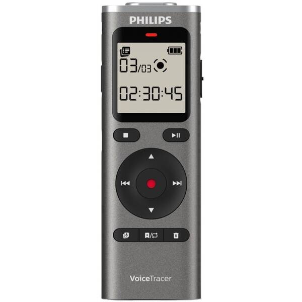 Diktafon Philips DVT1170 černý/stříbrný

