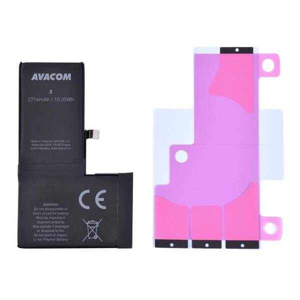Baterie Avacom pro Apple iPhone X, Li-Ion 3,81V 2716mAh 

