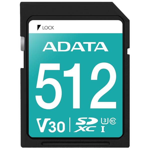 Paměťová karta ADATA SDXC 512GB UHS-I U3 (95R/60W) 

