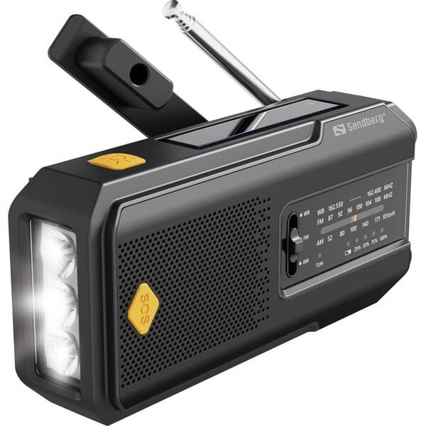 Radiopřijímač Sandberg Survivor Radio All-in-1 2000 černý

