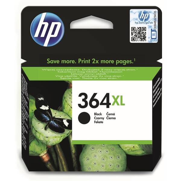 Inkoustová náplň HP 364XL, 550 stran černá

