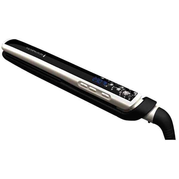 Žehlička na vlasy Remington S 9500 Pearl černá

