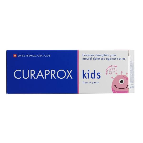 Dětská zubní pasta CURAPROX Vodní meloun, 60 ml, 1450 ppm F 

