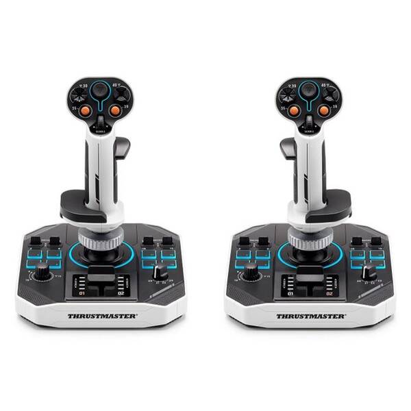 Joystick Thrustmaster Sol-R 2 HOSAS Space Sim Duo bílý

