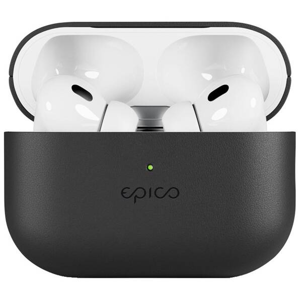 Pouzdro Epico Leather pro Apple AirPods Pro 2 černé

