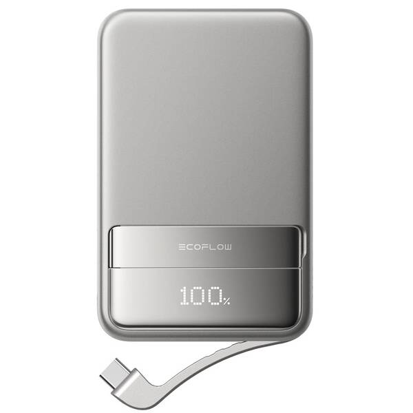 Powerbanka EcoFlow Rapid Magnetic 10000mAh stříbrná

