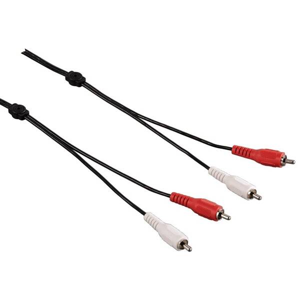 Kabel Hama 2x Cinch / 2x Cinch, 15m černý/červený


