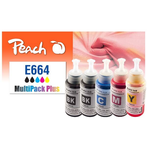 Inkoustová náplň Peach Epson 664 CombiPac Plus, 2x 4000, 3x 6000 stran vícebarevná

