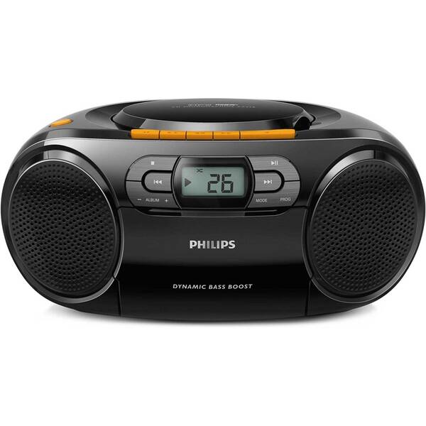 Radiomagnetofon s CD Philips AZ328 černý

