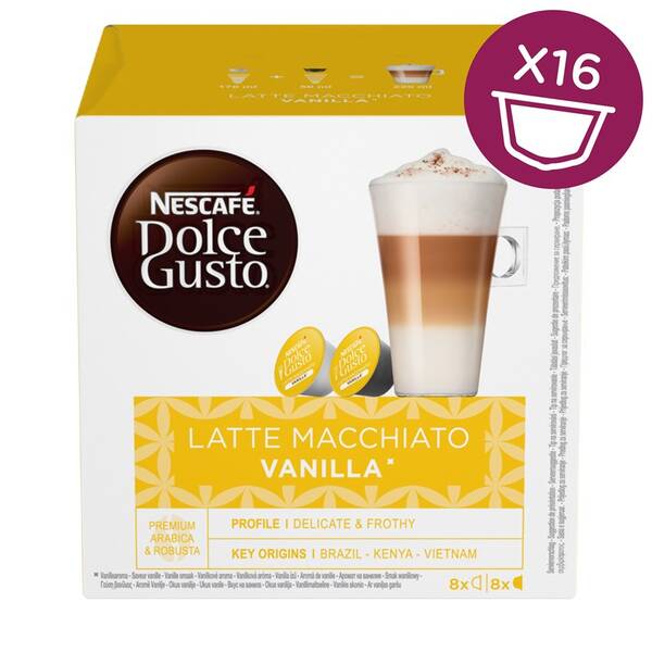  NESCAFÉ Latte Macchiato Vanilla kávové kapsle 16 ks 


