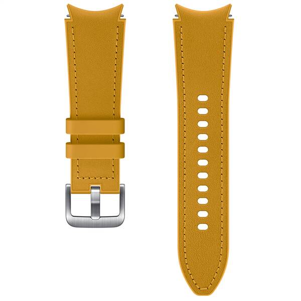 Řemínek Samsung Hybridní kožený 20mm (velikost S/M) - mustard 

