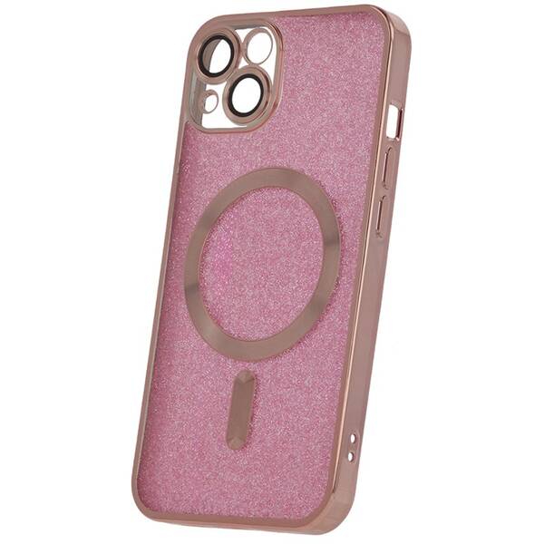 Kryt na mobil CPA Mag Glitter Chrome na Apple iPhone 14 Pro Max růžový


