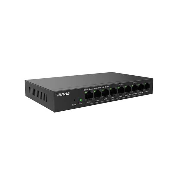 Router Tenda G0-8G-PoE - Gigabit PoE Router černá barva
