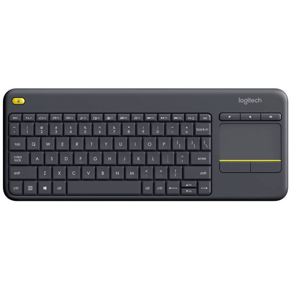 Klávesnice Logitech K400 Plus, CZ/SK černá

