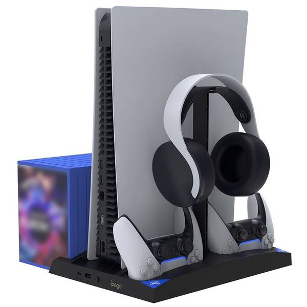 Dokovací stanice iPega P5013 s chlazením pro PS5 a PS5/PSMove Controller černá

