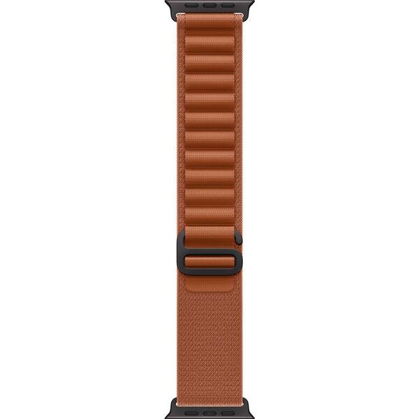 Řemínek Apple 49mm terakotový alpský tah – S – černý titan 

