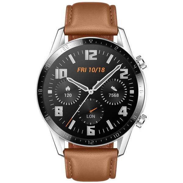 Chytré hodinky Huawei Watch GT 2 (46 mm) hnědé

