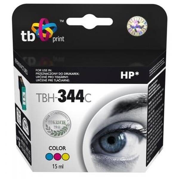 Inkoustová náplň TB HP 344 (C9363EE), 560 stran, CMY 

