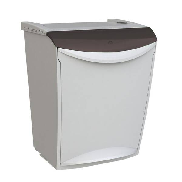 Odpadkový koš na tříděný odpad Denox 24300.790, 25 l šedý


